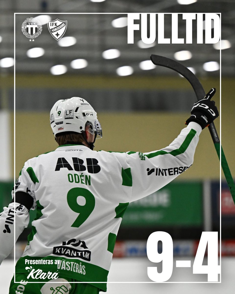 🟢⚪️ | DUBBLA HATTRICK OCH TVÅ POÄNG!

💥 Landström x3
💥 Odén x3
💥 Spångberg
💥 Porswald
💥 Vilén

#VSKBandy #svbandy #västerås