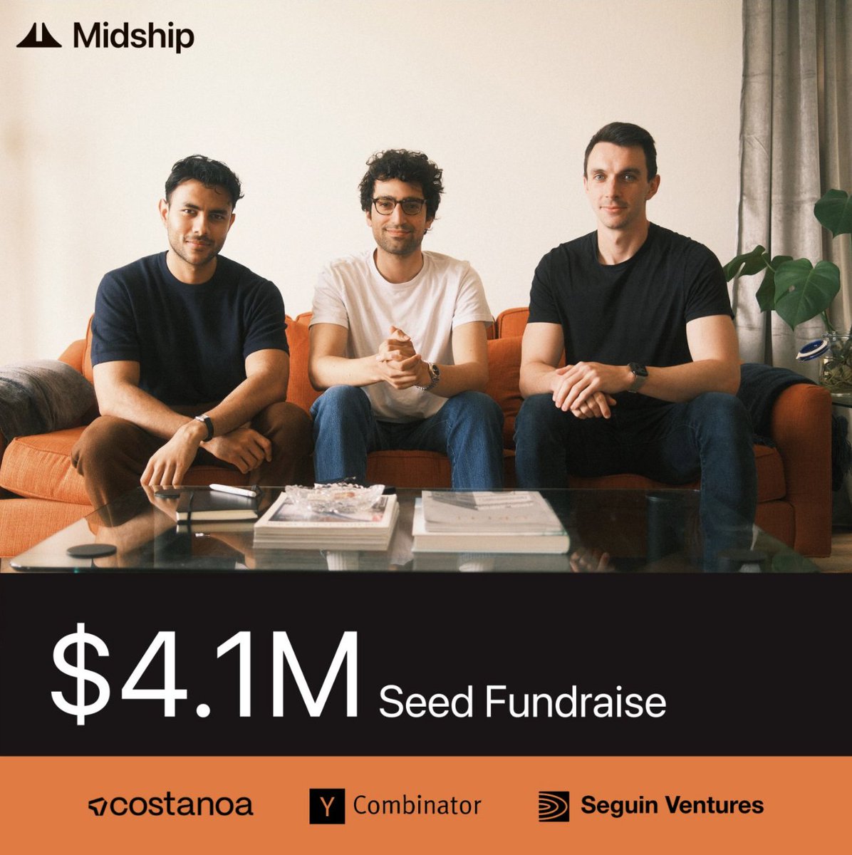 amyecheetham's tweet photo. Everyone says VCs don't work over the holidays, but this is the second year in a row I've wired an investment on Christmas Eve (deepest apologies to my CFO...) and I'm so excited to announce that we led Midship's $4.15M seed round! 

Sarbanes-Oxley (SOX) compliance affects every public company, yet testing remains painfully slow, manual, and spread across too many teams. When we met @_kietay,  @IyerAahel, and @max_maio we knew they were the right team to fix it. They've lived this pain firsthand as control owners at Instacart, PayPal, and Faire, and their customer obsession and product chops blew us away.

Midship is building AI agents that automate the full SOX testing lifecycle: evidence collection, control testing, and workpaper generation. They're already live with leading public companies who rave about the product. We are so proud to be backing this team alongside our friends at @seguinventures and @ycombinator.

The Midship team is growing fast: check out https://t.co/0TU6oHHHzi & join us!!