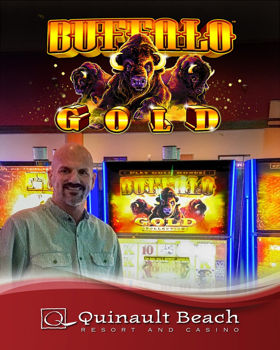 QBRC's tweet photo. 🦬 JACKPOT! 🦬

This lucky guest turned a $7.50 bet into $40,020.70 playing Buffalo Gold! Feeling lucky? You could win the next buffalo sized jackpot here at QBRC!

 #jackpot #buffalo #BIGWIN #slotmachine #money #beach #resort #casino #QBRC #winnershappenhere https://t.co/SSMHLDljPy