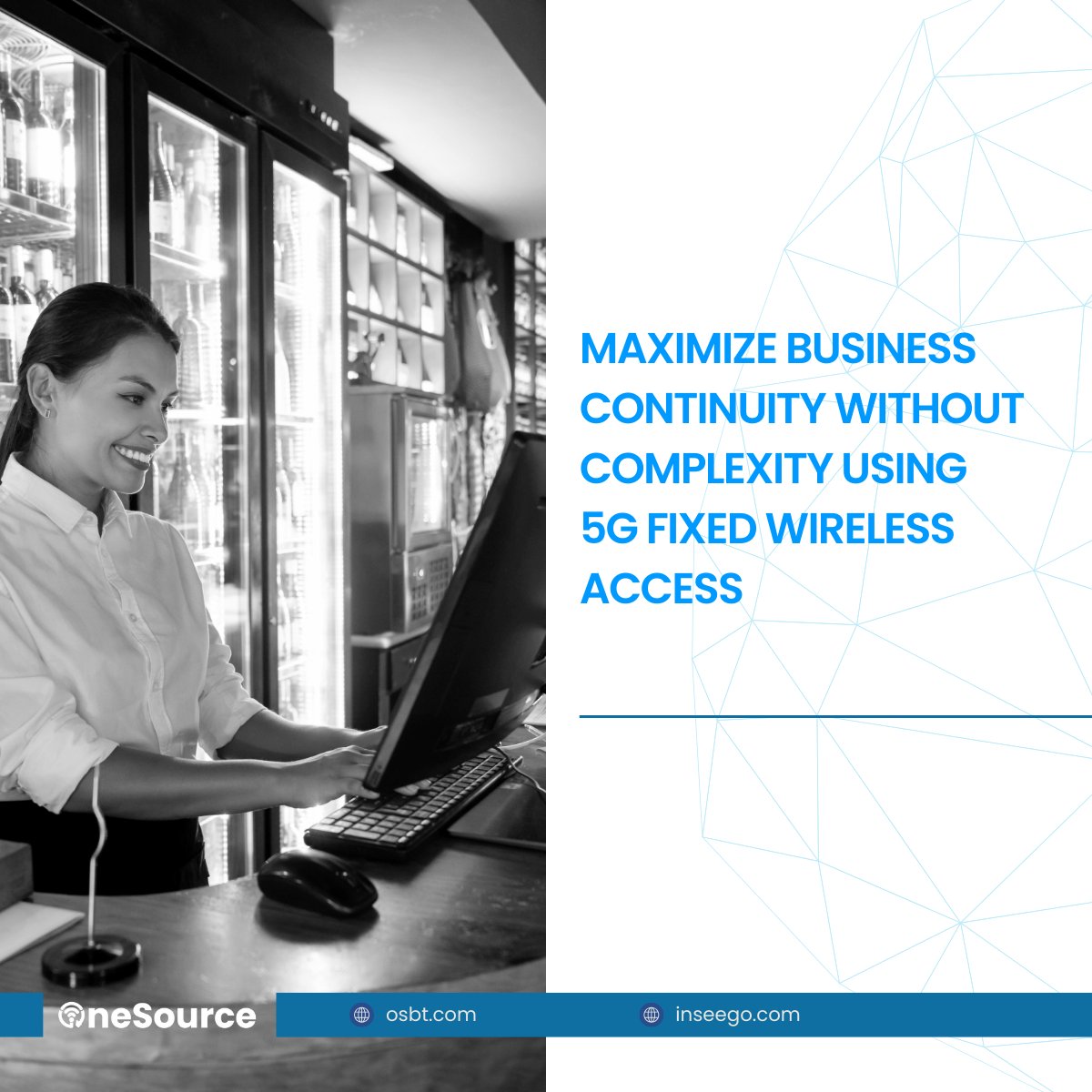 Quick service restaurants don’t have time for downtime.

JANUS, OneSource’s turnkey managed network service powered by @Inseego’s 5G solutions, delivers secure, always-on connectivity for high-volume QSR environments without added IT complexity.
na2.hubs.ly/H03j5xz0

#Janus