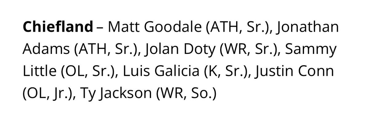 Chiefland Football tweet media