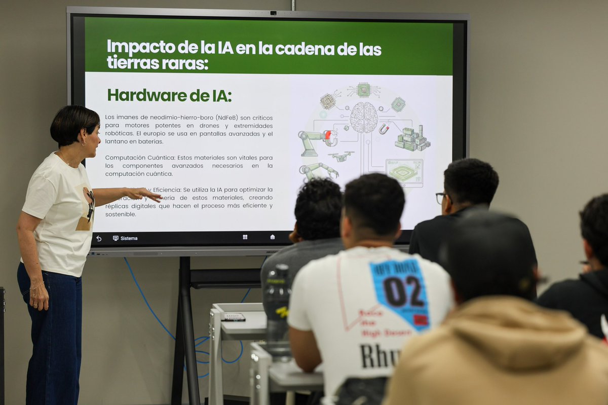 Gabrielasjr's tweet photo. ¡Ciencia con conciencia!

Hoy, junto a mis estudiantes de IA y Robótica, reflexionamos sobre la ética ambiental en un mundo atravesado por la expansión de la IA, los centros de datos y la disputa por las tierras raras.

La tecnología no puede ser un fin en sí mismo, debe ser un medio para cuidar la vida, reconectar ciencia y ética, y reaprender a habitar la Tierra.

#CienciaParaLaVida