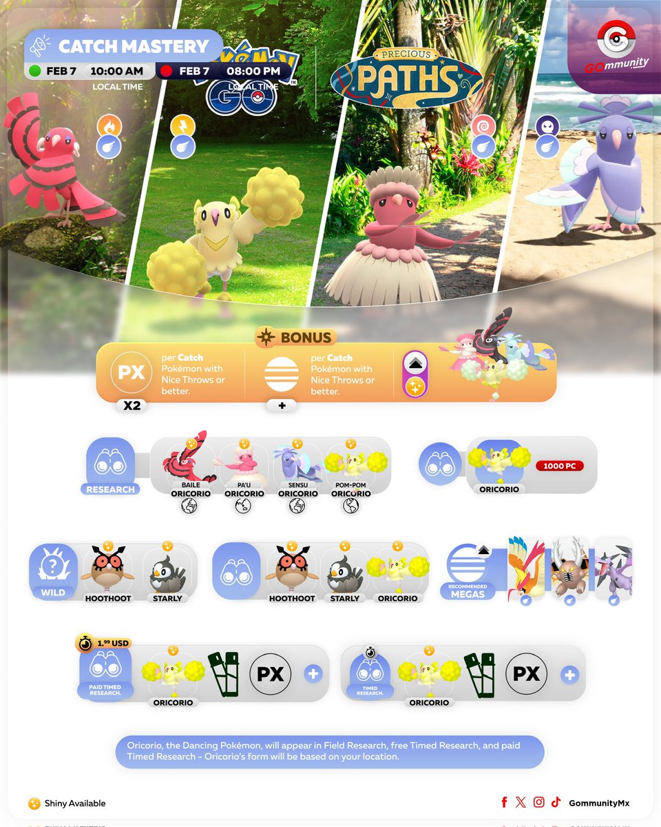 💃🏼 Arte de la Captura / Catch Mastery
🗓️ 7 Feb 

#GOmmunity #PokemonGO #PlayPokemon