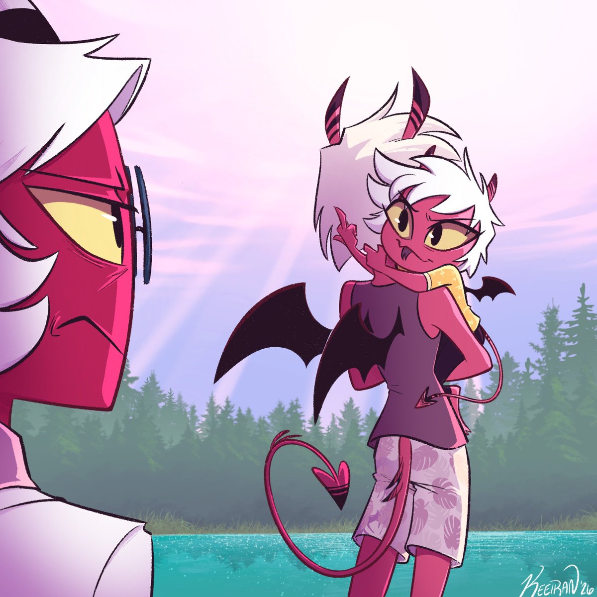 Keeiran_'s tweet photo. Sometimes you gotta beef with your dad for no reason ✨
#Hellaverse https://t.co/Mcv5ytD8M0