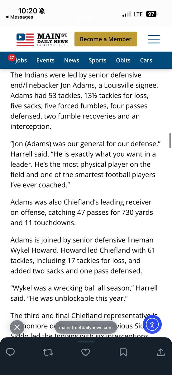 Chiefland Football tweet media