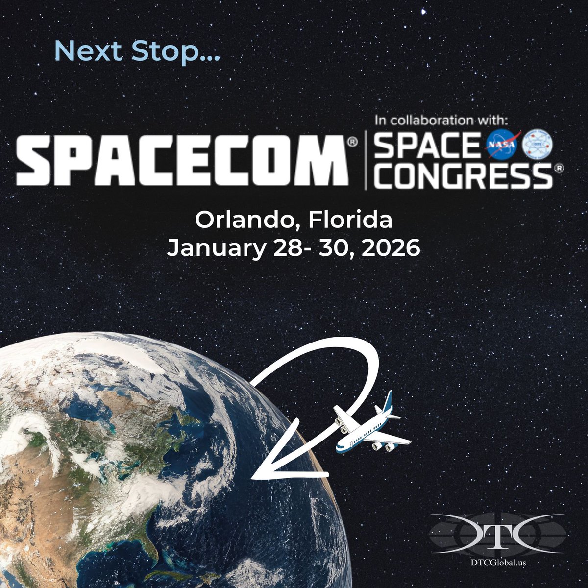 I am en route to SPACECOM 2026! ✈️
Looking forward to connecting with industry leaders, innovators, and partners shaping the future of space in Orlando, FL (Jan 28-30). 
spacecomexpo.com

#SpaceCom2026 #CommercialSpace #SpaceIndustry #SpaceCongress #Aerospace #SpaceTech