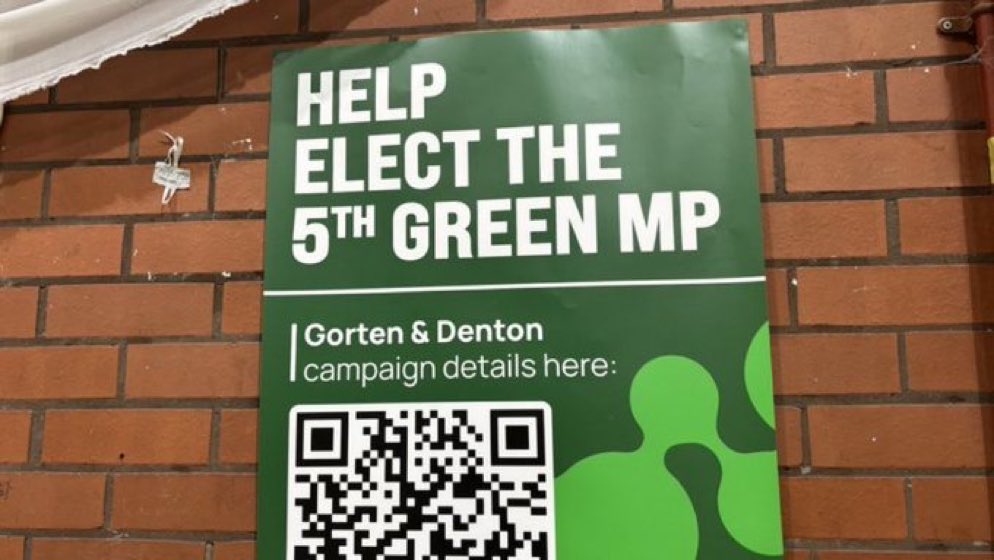 The Green Party can’t even spell the name of the constituency correctly.
