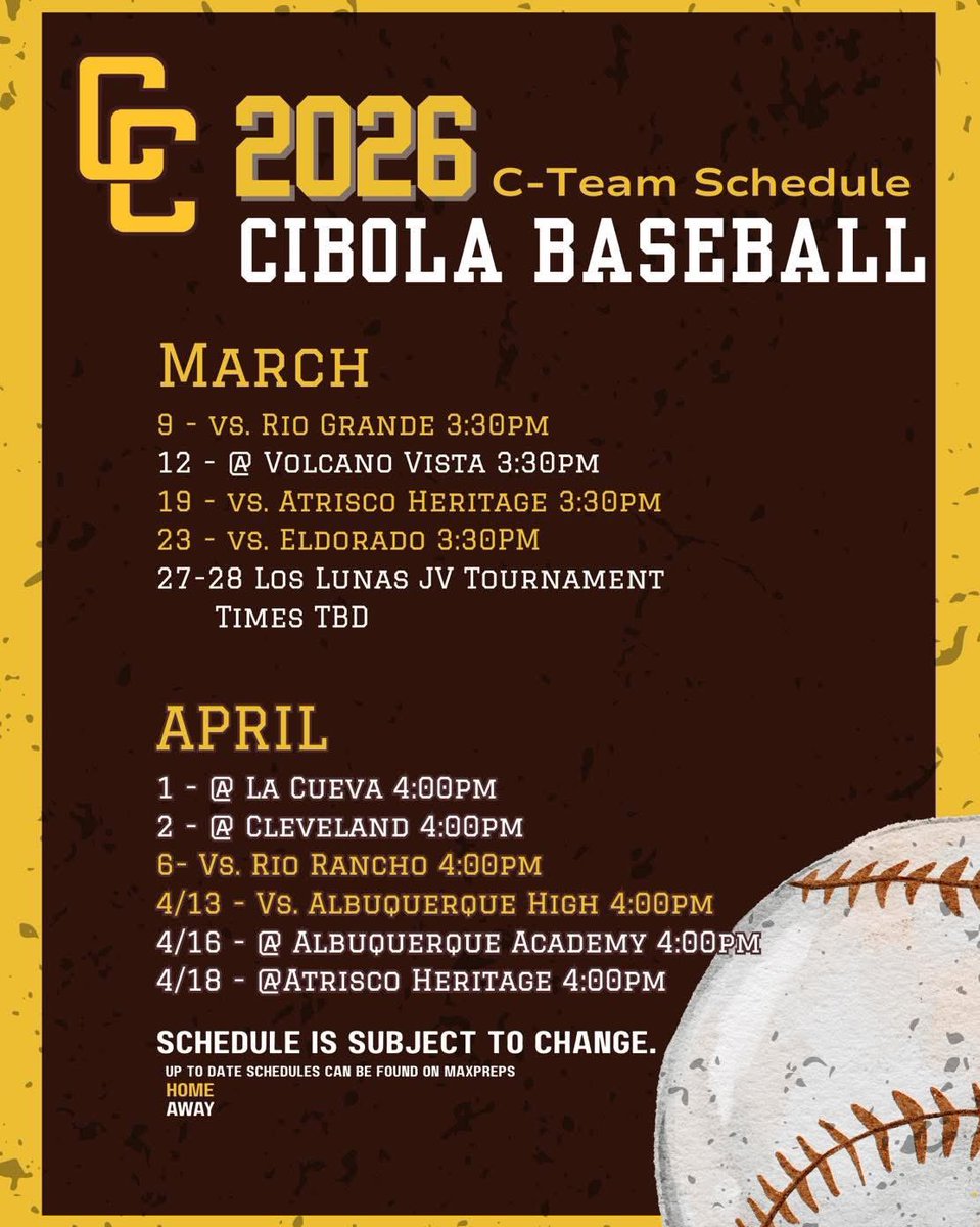 Cibola Cougars Baseball tweet media