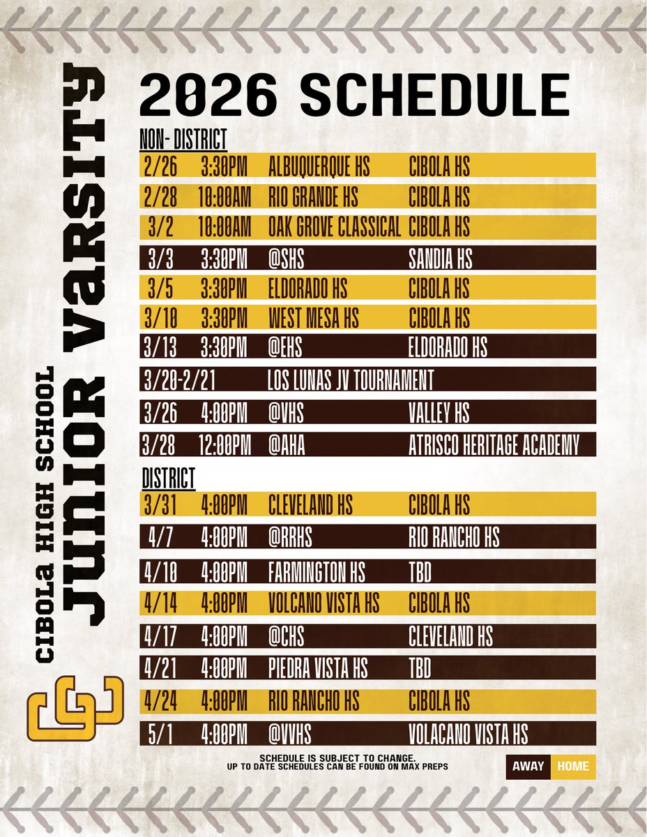 Cibola Cougars Baseball tweet media