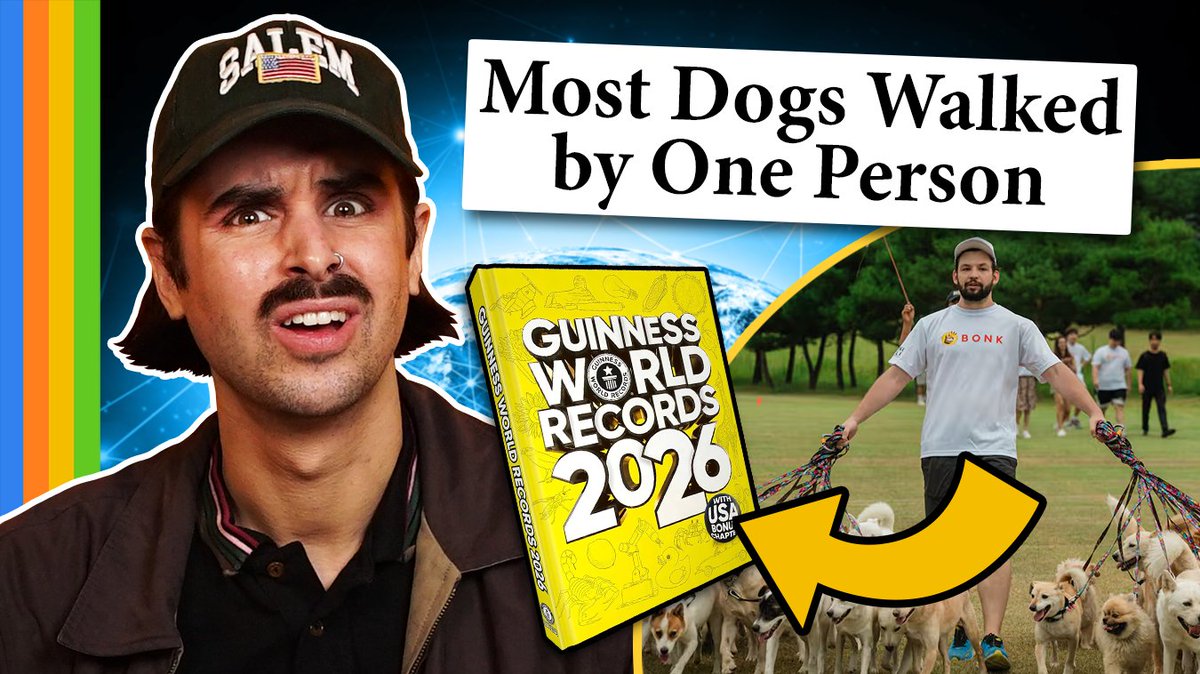NEW VIDEO!
Guess the Guinness World Record
Watch: youtube.com/watch?v=bQy3zC…