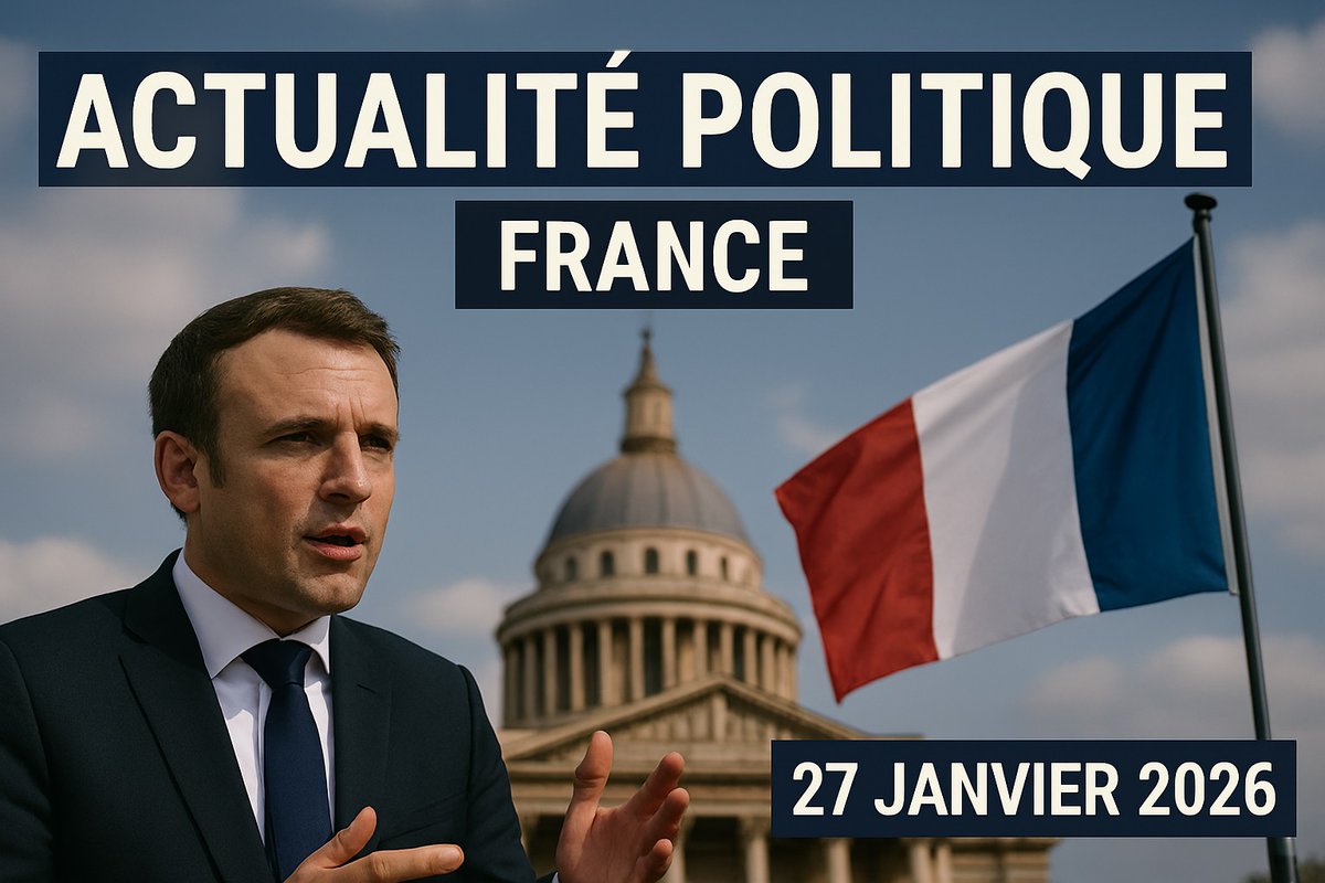 LeFreeCoin's tweet image. lefreecoin.fr/actualite-poli…
Actualité Politique France – 27 Janvier 2026
------------------
#lefreecoin #lefreecoinfr #PolitiqueFrance #DirectAN #Budget2026 #Municipales2026 #Immigration #Gouvernement #France2026
