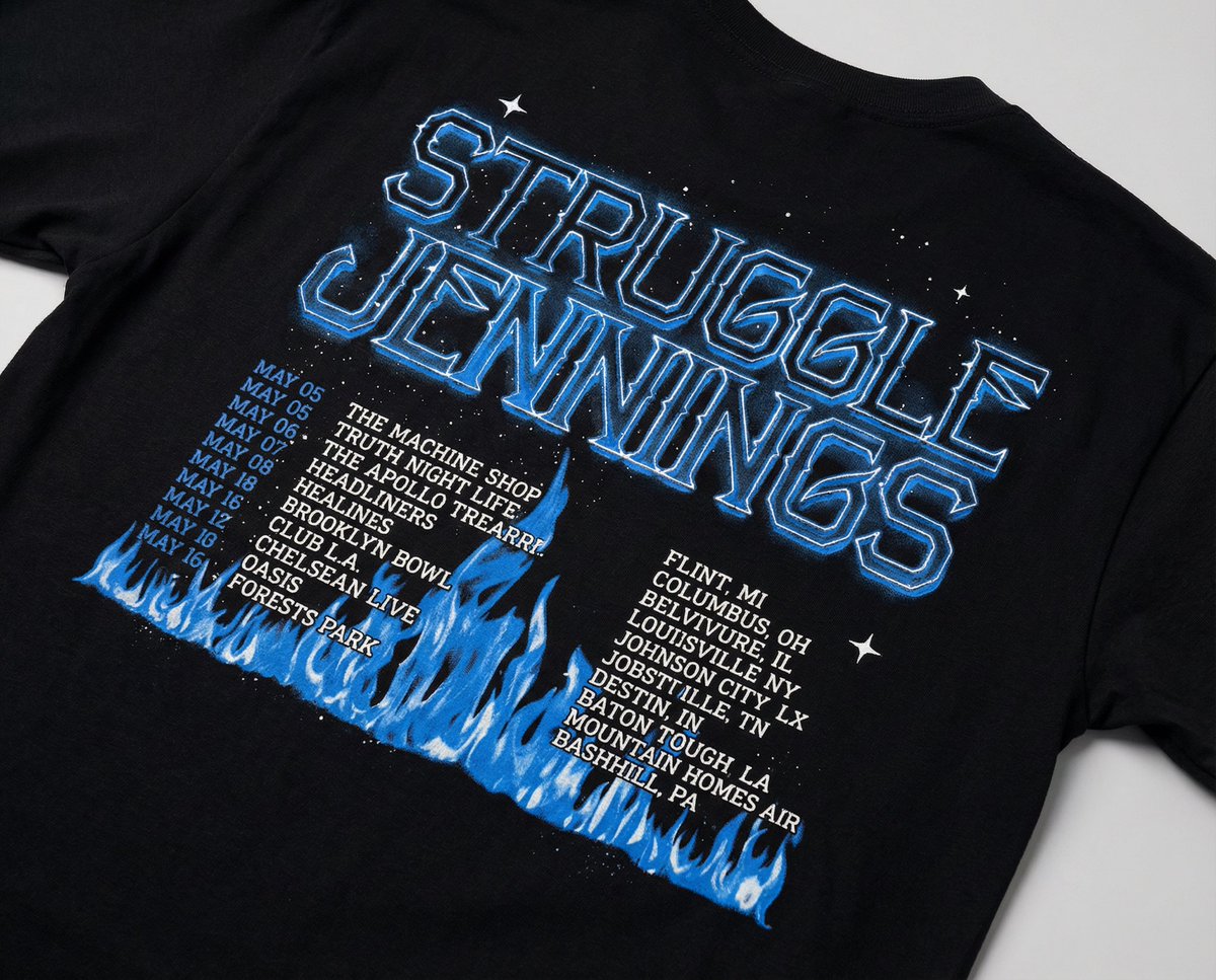 Always love printing tour merch 

Clean, sleek, to the point