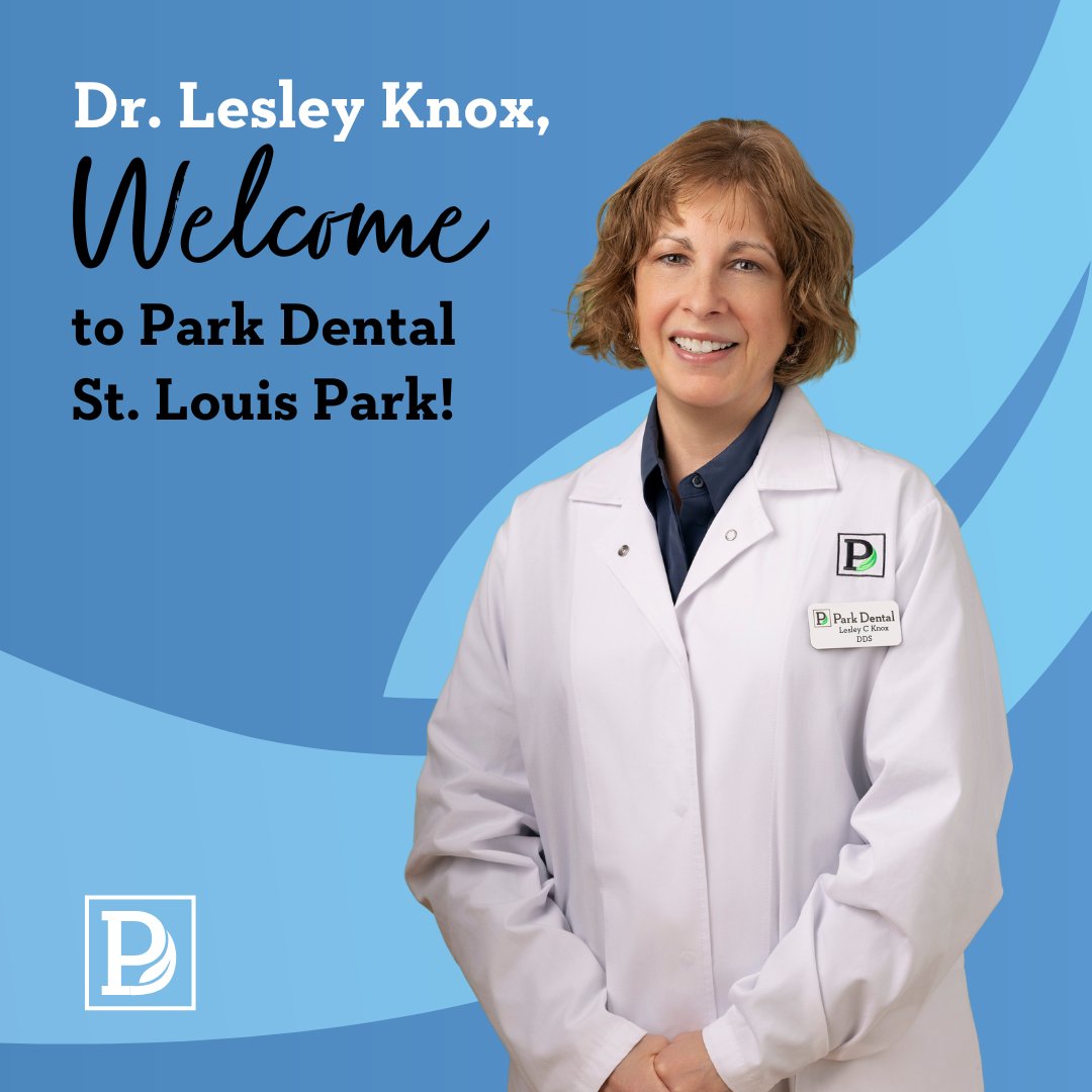 Park Dental is thrilled to welcome Dr. Lesley Knox! Dr. Knox is practicing at our St. Louis Park location.

To learn more about her, check out our blog!
parkdental.com/welcome-dr-les…

#welcometoparkdental #newdoctor