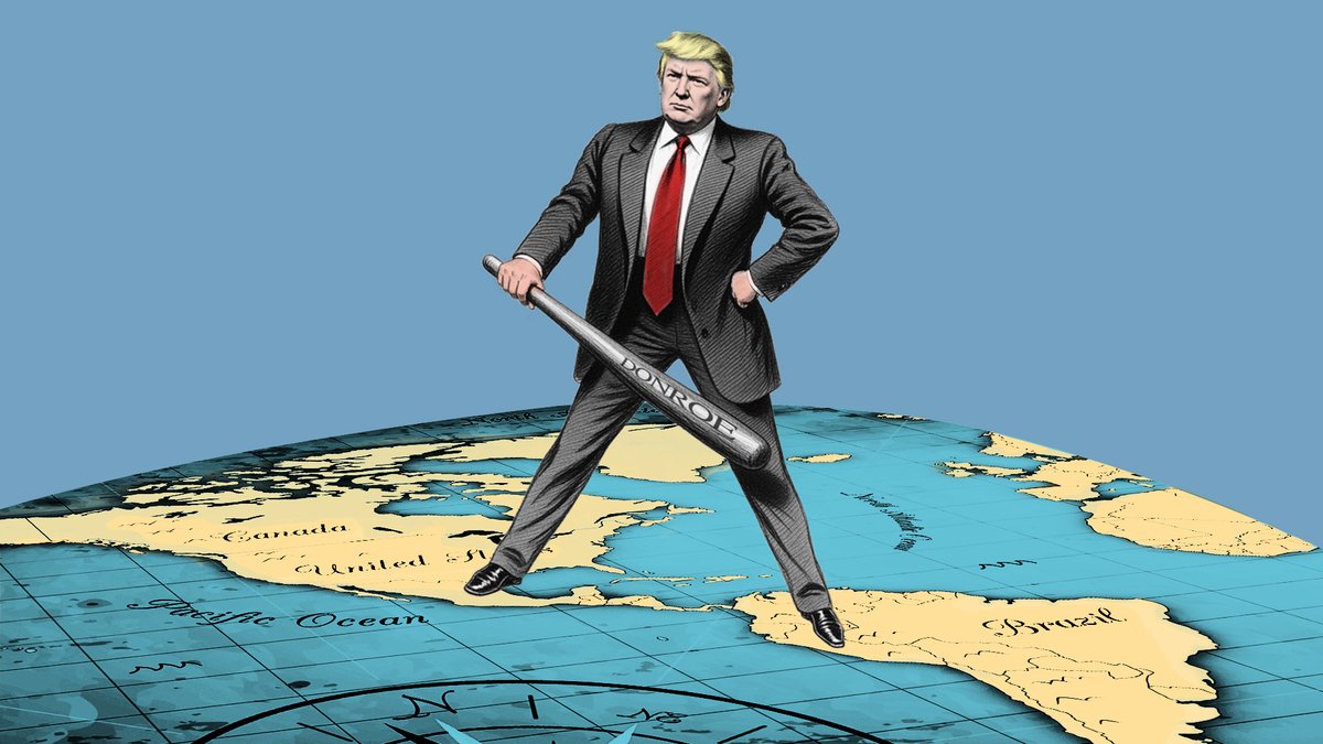 ConnectasOrg's tweet image. 🤔¿Qué es la “Doctrina Donroe”?

La “Doctrina Donroe” es el nombre que le da Donald Trump a la estrategia para convertir a Estados Unidos en el “agente de polícia” de Occidente.

#TenemosQueHablar.👇🏽
connectas.org/analisis/la-do…