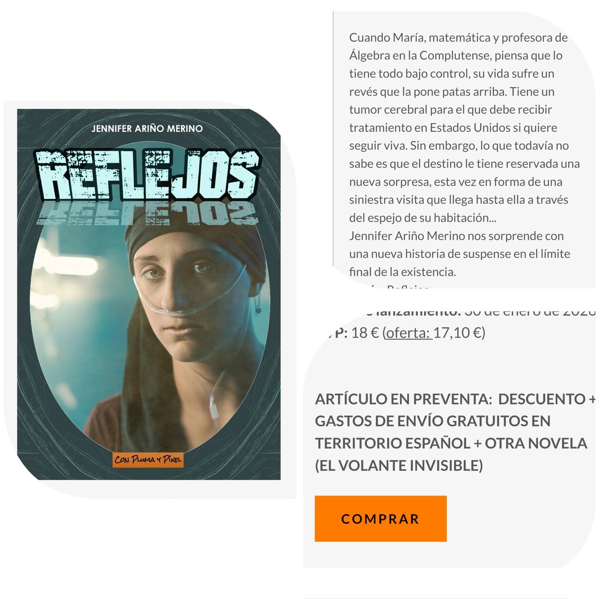 ArinoMerino's tweet photo. Súper oferta de lanzamiento en la web de @Conplumaypixel . No hay excusa para no hacerse con un ejemplar de #Reflejos 🤑⬇️🤑⬇️🤑 https://t.co/lquqCuFHe2