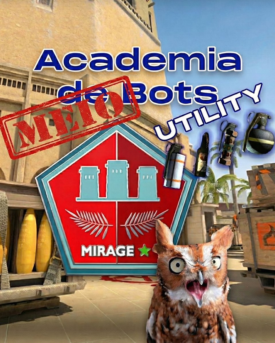0wl011's tweet photo. Tens um amigo mesmo BOT? Achas que é impossível ele aprender a jogar o mais básico dos mapas? Então mostra-lhe isto! E se não funcionar, inscreve-o na Academia de Bots do Coruja!
https://t.co/NB7uYemgn5

#0wl01 #Coruja #AcademiaDeBots #CoachingCS #CSCoaching #CSSmokes #CSStrats https://t.co/Y6MnORRx2O