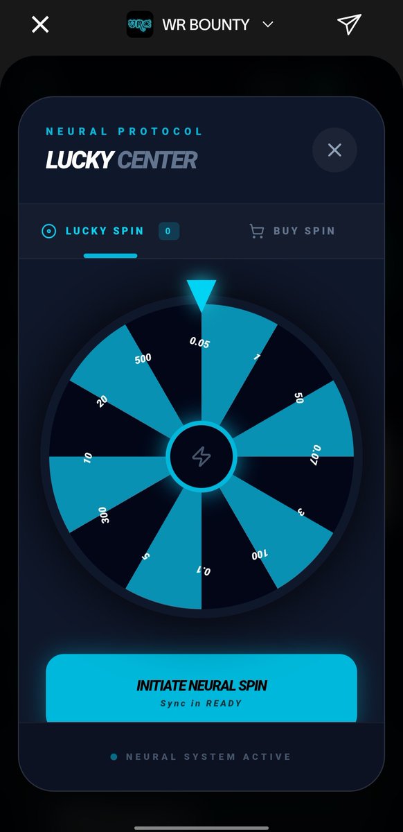 🎡 Daily Spin is LIVE on WR BOUNTY!

Hunters can now claim WR rewards every 24 hours with a FREE daily spin — straight from the Hunter Dashboard.

Login. Spin. Earn. Repeat. 🔁✨

#WRBounty #Web3 #DailyRewards #Hunter