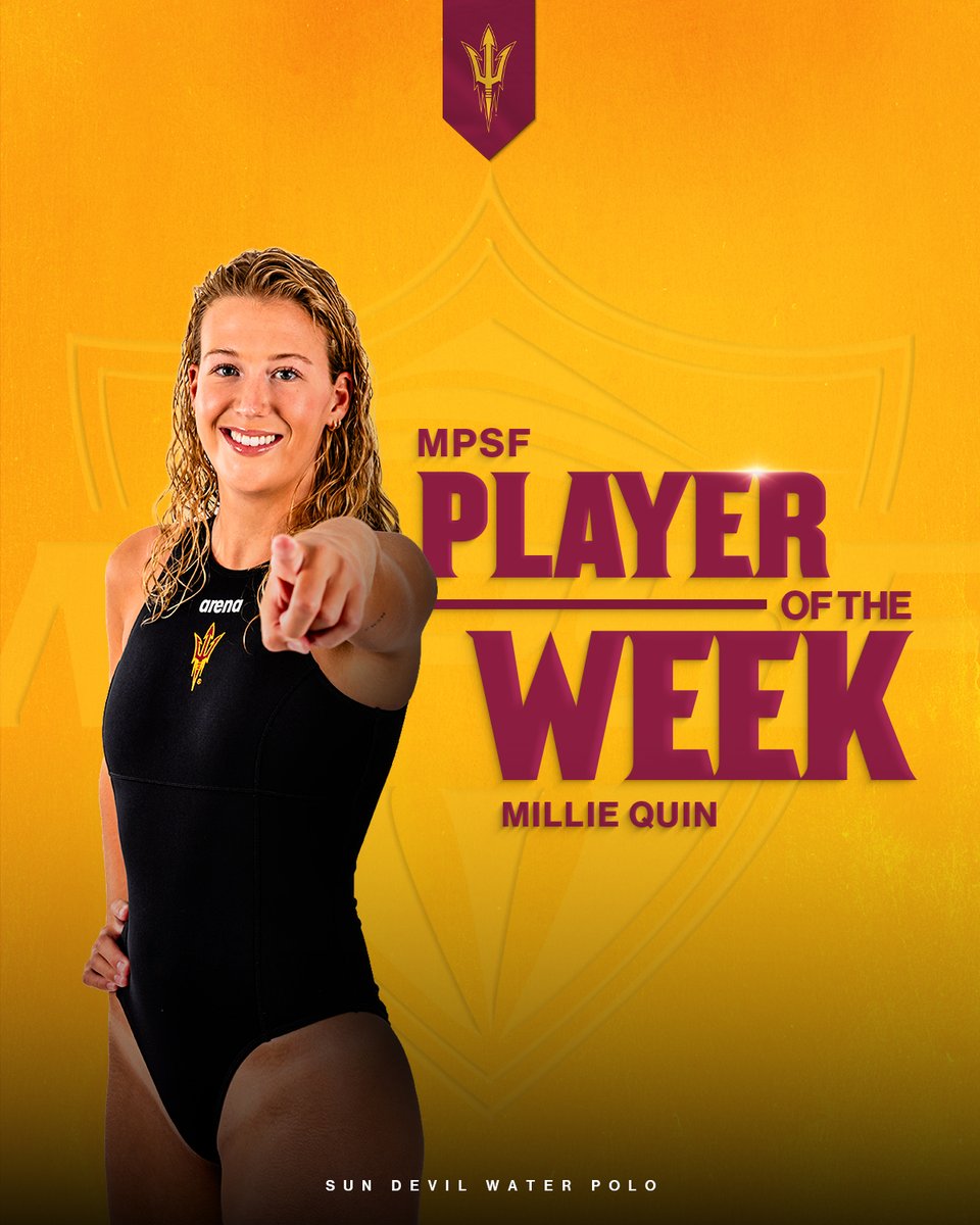 Millie Quin was awarded with the MPSF Player of the Week award‼️

Quin played a pivotal role in Arizona State’s perfect 5–0 start to the season, delivering dominant performances throughout the weekend. Across five games, the senior totaled 25 goals, 10 assists, and nine steals🔱