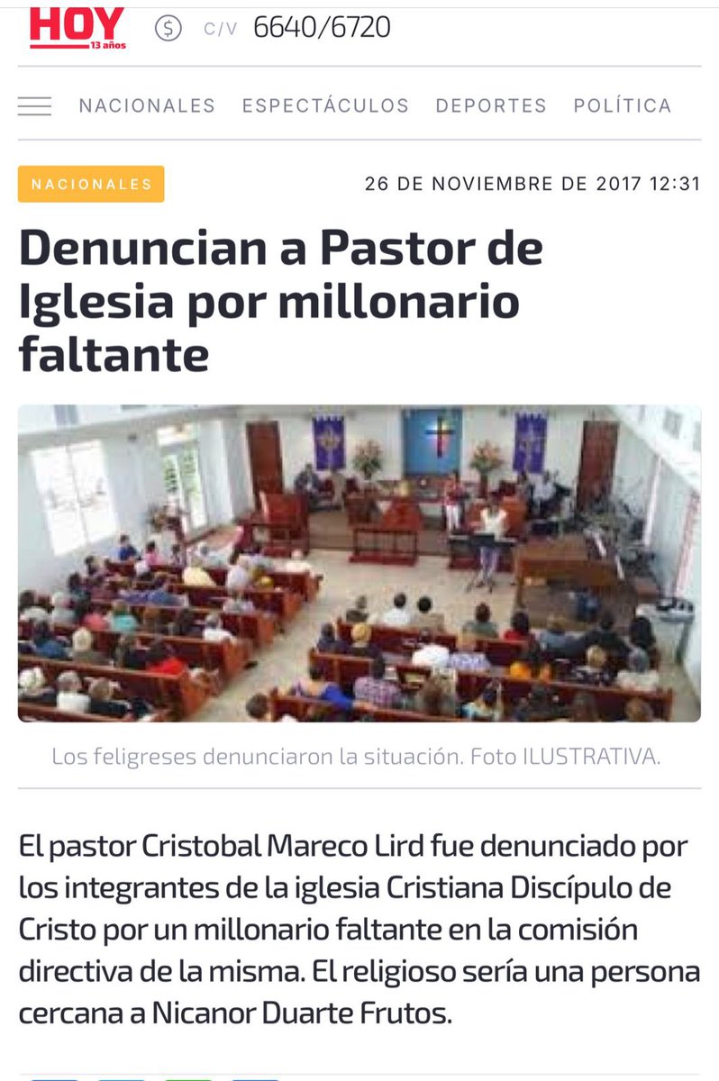🚨 POLÉMICA EN EL INTER. La comunidad del Colegio Internacional está en alerta. La designación del Pastor Cristóbal Mareco Lird como Director General para el 2026 ha desatado una ola de críticas. 

🔍 ¿Los motivos? 🔥

• Denuncias previas por supuestos faltantes de dinero en su