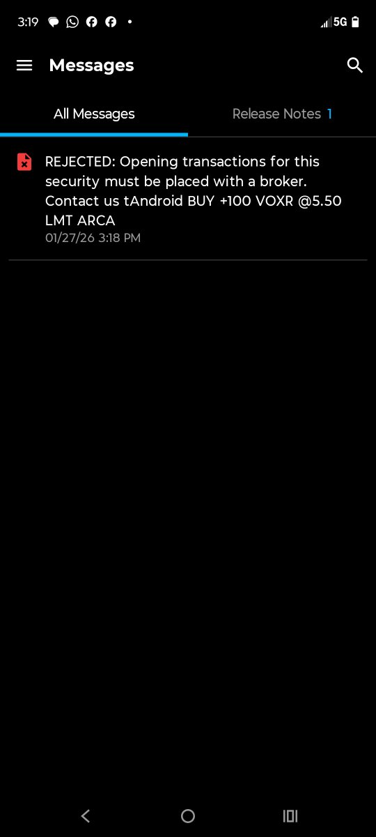 Why can't you buy $VOXR without speaking to a broker?  <a href="/vox_royalty/">Vox Royalty</a> needs to speak to <a href="/rogerhamilton/">Roger James Hamilton</a> and see what he's doing about it with $GNS