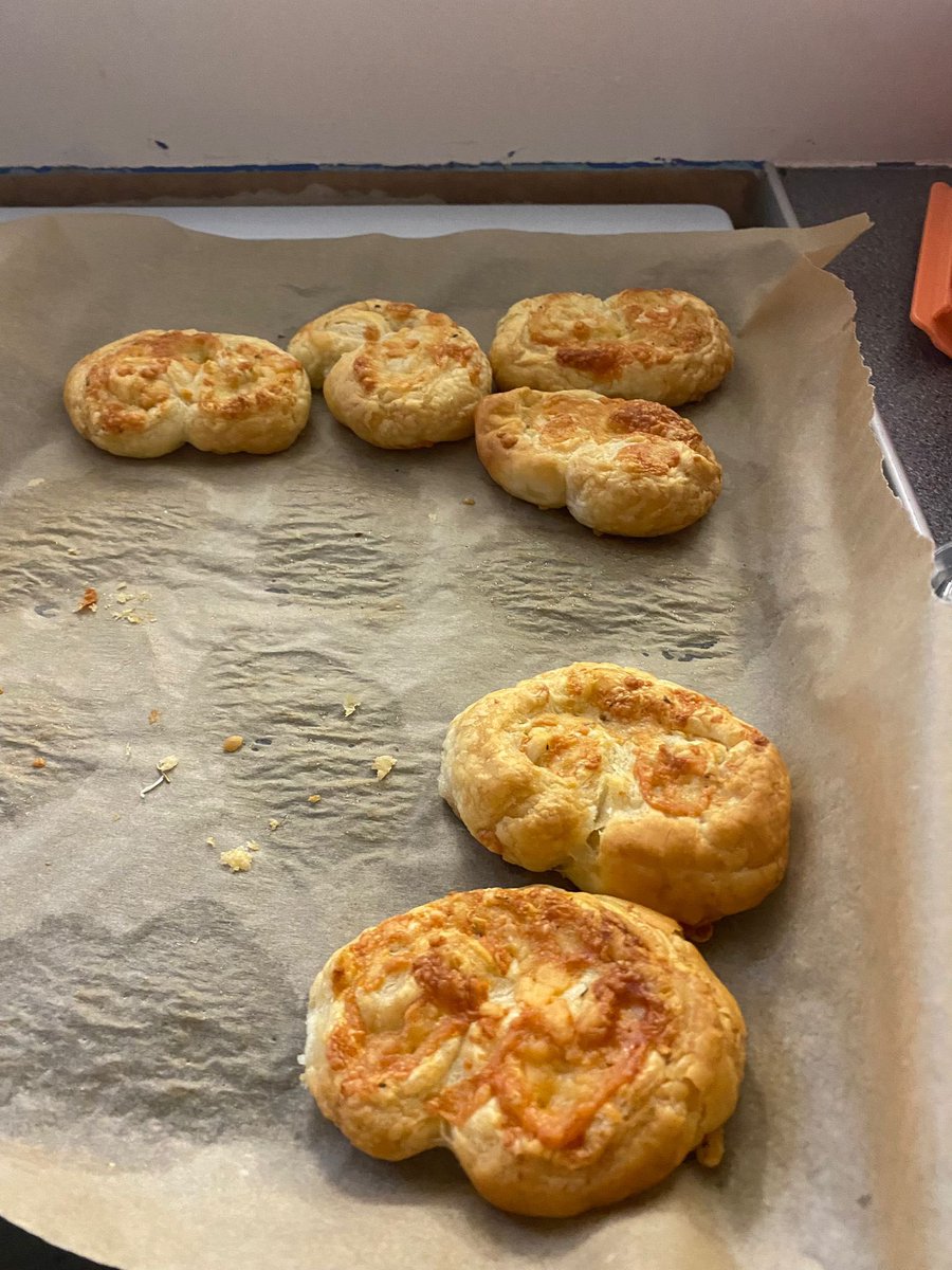 STOCSch's tweet image. Baking Club have been busy since they’ve been back from the Christmas holidays. So the first week was rice bubble slices. Then week 2 was brownie thumb print cookies and this week was hot honey palmers! Delicious! 💙💛 @stocsch #bakingclub