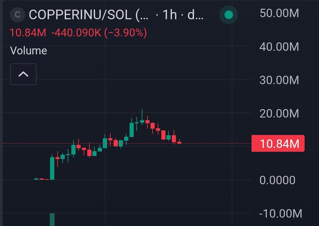 $copperinu. 

Effectively yoinked mind share from penguin. Strong lore and narrative. <a href="/himgajria/">him (inu)</a> keeps it interesting and entertaining. 

Typical consolidation as people take profits, panic, or just try and decide if it's legit or not. I don't fade big mind share and good lore,