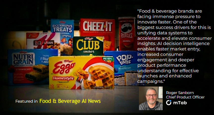 mTAB's tweet photo. Our Chief Product Officer, Roger Sanborn, discusses how #AI #decisionintelligence delivers advanced data integration and analysis that delivers unrivaled insights to enhance #productinnovation and #consumerengagement. Full article: https://t.co/WhCsSW085O https://t.co/YsJdeJkmtK