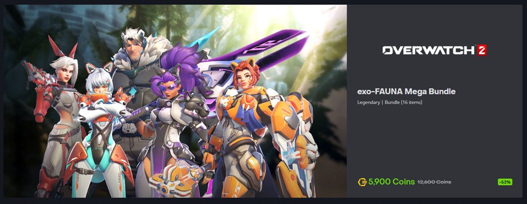 🎁 GIVEAWAY FOR EXO FAUNA MEGA BUNDLE IN #Overwatch2 🎁

JOIN THE #giveaway HERE:

1️⃣ FOLLOW: <a href="/JoystickOW/">JOYSTICK | twitch.tv/JOYSTICK</a> 
2️⃣ LIKE + RETWEET
3️⃣ TAG A FRIEND

🔥 2X CHANCE TO WIN IF YOU FOLLOW: twitch.tv/Joystick 

WINNER WILL BE DM’ED IN 24 HOURS GOOD LUCK