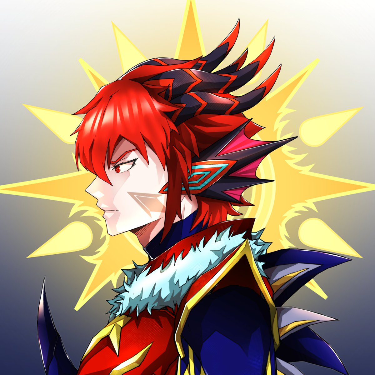 New year, new profile pic! This is a good job done by <a href="/REQU2/">OLIVER_ARTWORK // COMMISSION OPEN //</a> I really like his style.

Now I can have a gap-moe effect on this platform with my emotes by <a href="/88Studio_ID/">88 Studio</a> <a href="/88StudioID/">88 Studio</a> (all my emotes were done by 88 for the record).

Also do a "Yes" meme response. 💡

PS: And yes, blue