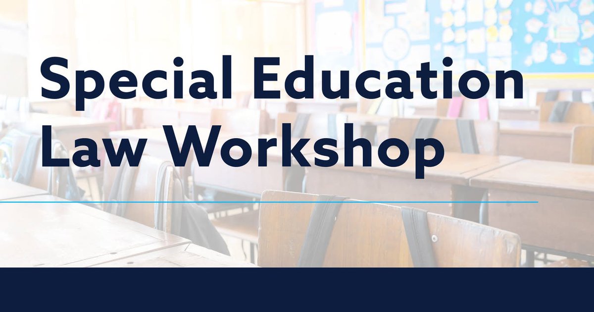 Special education doesn’t always come with clear answers.

OSBA’s Special Education Law Virtual Workshop focuses on real scenarios districts are facing — from behavior issues to parental placements and more.

📅 Feb. 27 | 💻 Virtual
🔗 ohioschoolboards.org/events/view/sp…

#SpecialEd #K12