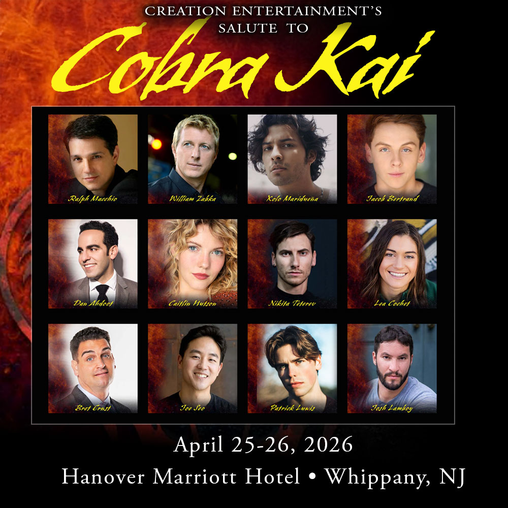 Calling all #CobraKai fans! 🐍🥋 Join us for A Salute to Cobra Kai, a high-energy fan convention, happening April 25-26, 2026 in Whippany, New Jersey!

See guests including Ralph Macchio, William Zabka, Xolo Maridueña, Jacob Bertrand, Dan Ahdoot, Bret Ernst, Joe Seo, Patrick