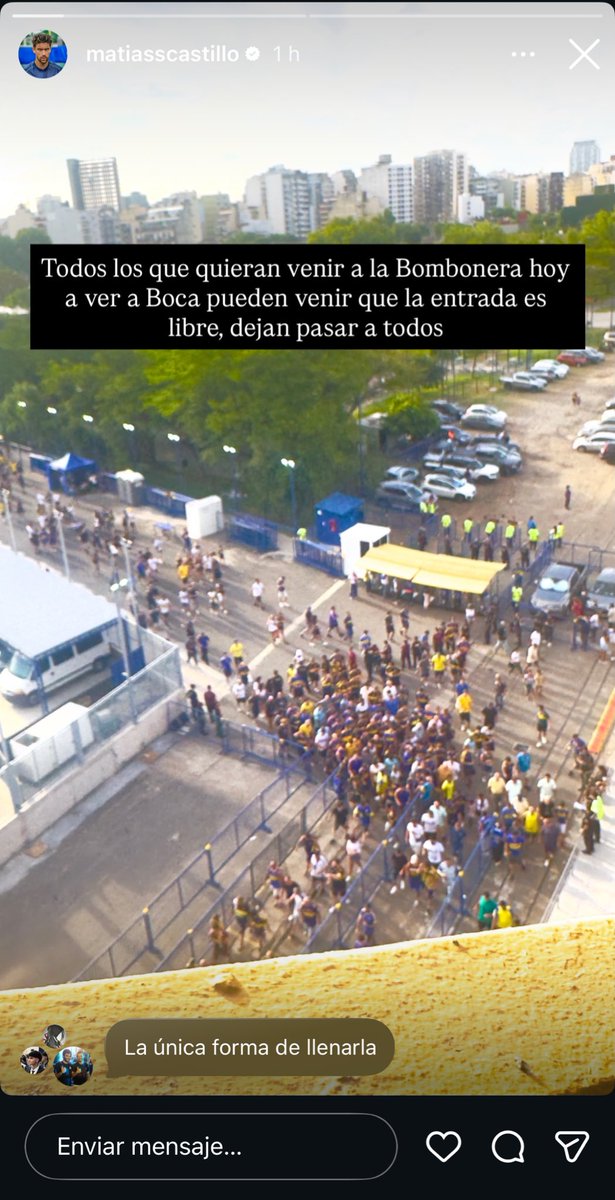 JJAJAJAAJAAAAA mientras River aumenta la capacidad del estadio para más de 100.000 mil espectadores, en Boca liberan los molinetes porque no pueden llenar su cancha de 40.000 personas ajsjajajaa qué club chiquito al lado de la grandeza de River Plate.