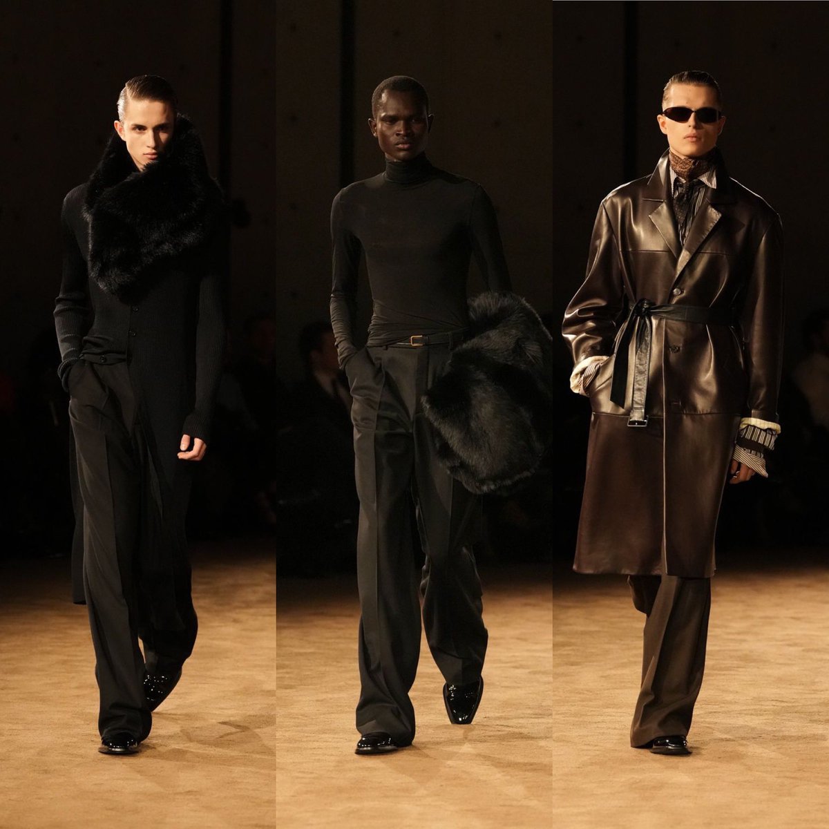 StreetFashion01's tweet image. Saint Laurent Fall 2026 by Anthony Vaccarello😭😭😭😭