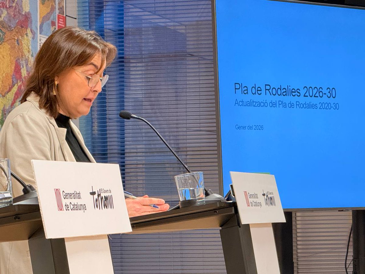 govern's tweet image. El Pla de @rodalies 2026–2030 preveu una inversió de prop de 8.000 M€ per transformar el servei.

El Pla fixa tres objectius: més fiabilitat, més qualitat del servei i més capacitat de la xarxa.

👉 Una xarxa preparada per a un país que creix.

🔗 govern.cat/salapremsa/not…
