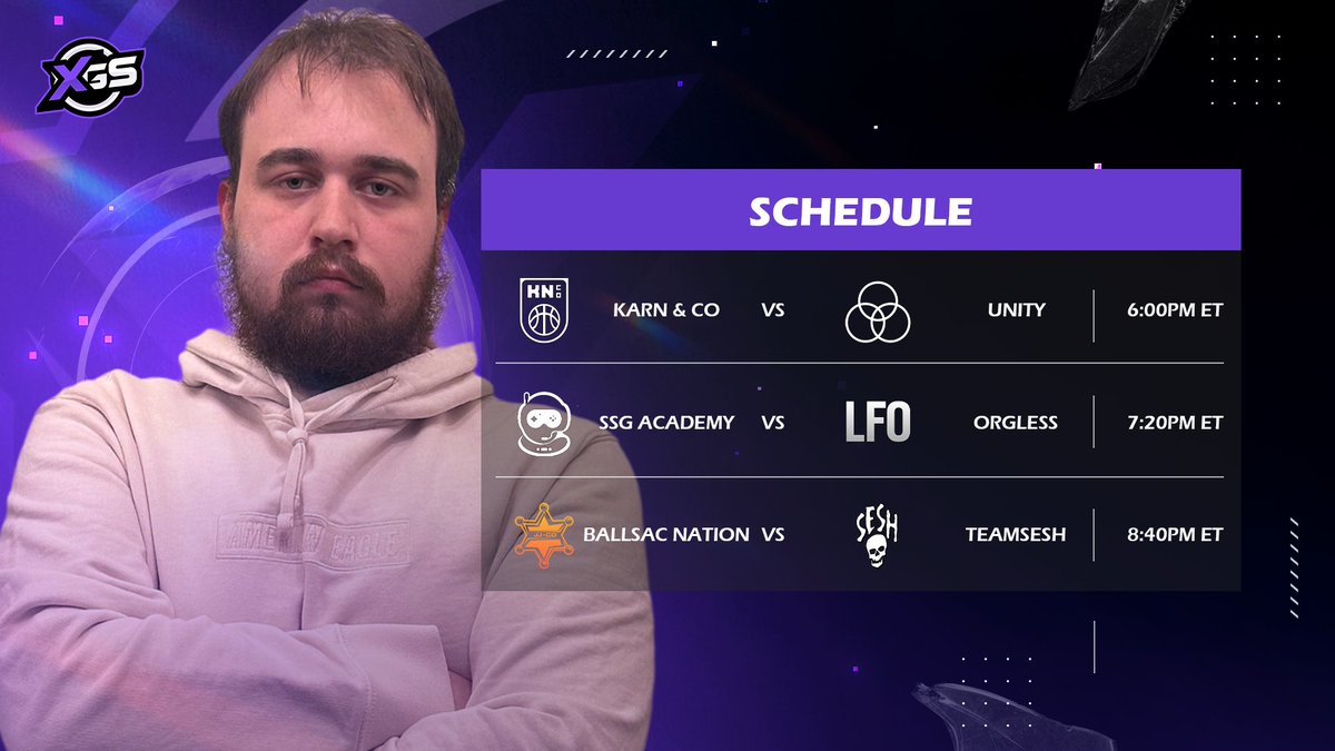 XenonGamingGG's tweet image. XGS WEEK 2 IS HERE

6pm ET: @KarnLFO vs #Unity 
7:20pm ET: @Spacestation Academy vs #Orgless 
8:40pm ET: #BallSacNation vs @TeamSESH 

twitch.tv/xgsr6