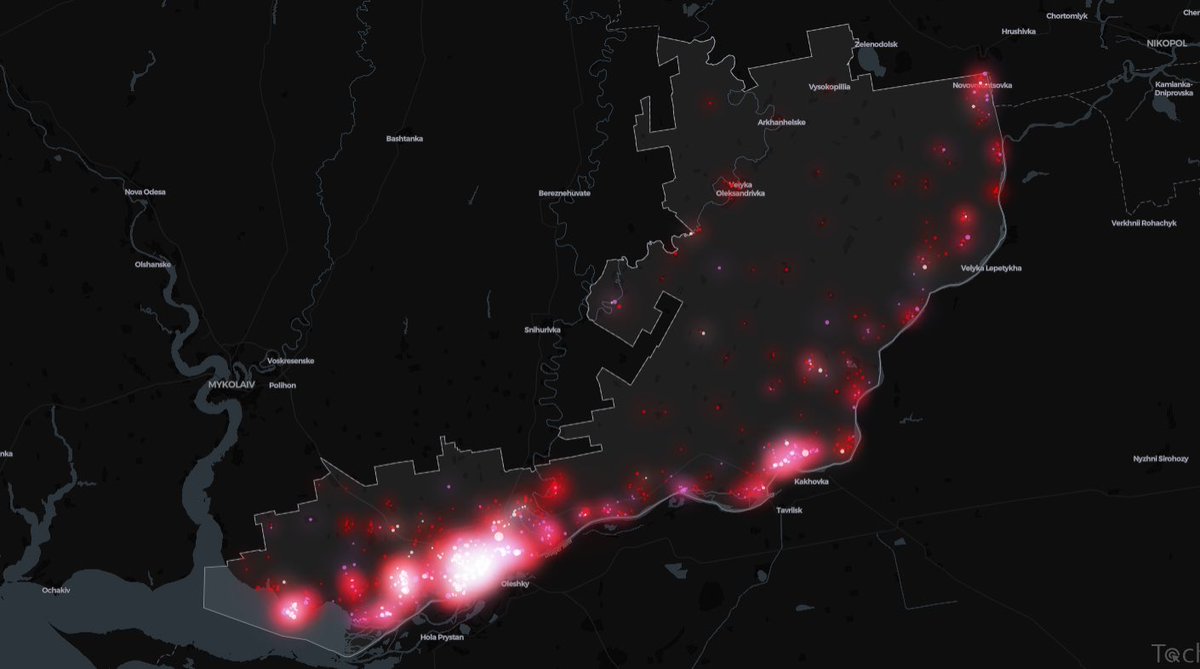 Updated map of Russia’s “safari” targeting Ukrainian civilians in Kherson Oblast.

The map records only incidents from 2024–2025. Over two years of research, 5,367 people were wounded or killed, including:

🔴 Wounded — 4,175 people
🟣 Killed — 712 people
🔵 Affected emergency
