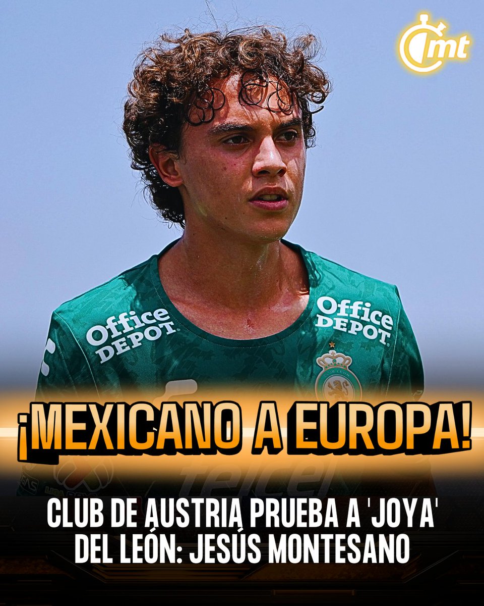 mediotiempo's tweet image. ¡ATENCIÓN! 🚨🚨🚨🇲🇽

Jesús Montesano, leonés de 18 años de edad, probará suerte en el futbol de Europa
Es diestro, se desempeña como lateral por derecha, y ha hecho todas las fuerzas básicas con el Club León

bit.ly/4k3Dhkh