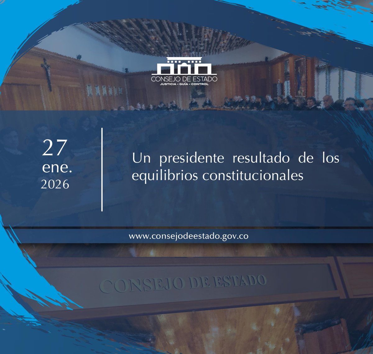📜Un presidente resultado de los equilibrios constitucionales 

Ver comunicado: consejodeestado.gov.co/noticias/index…