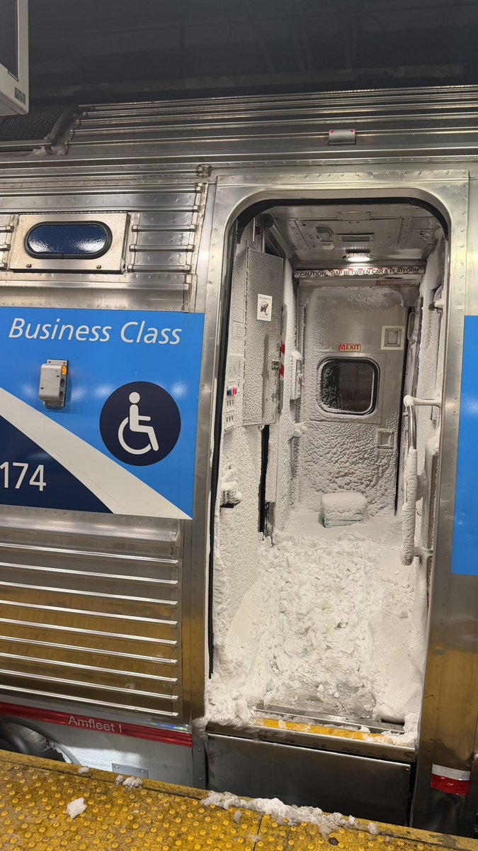 Now how did this happen? It’s been two days and they haven’t cleared the snow out?