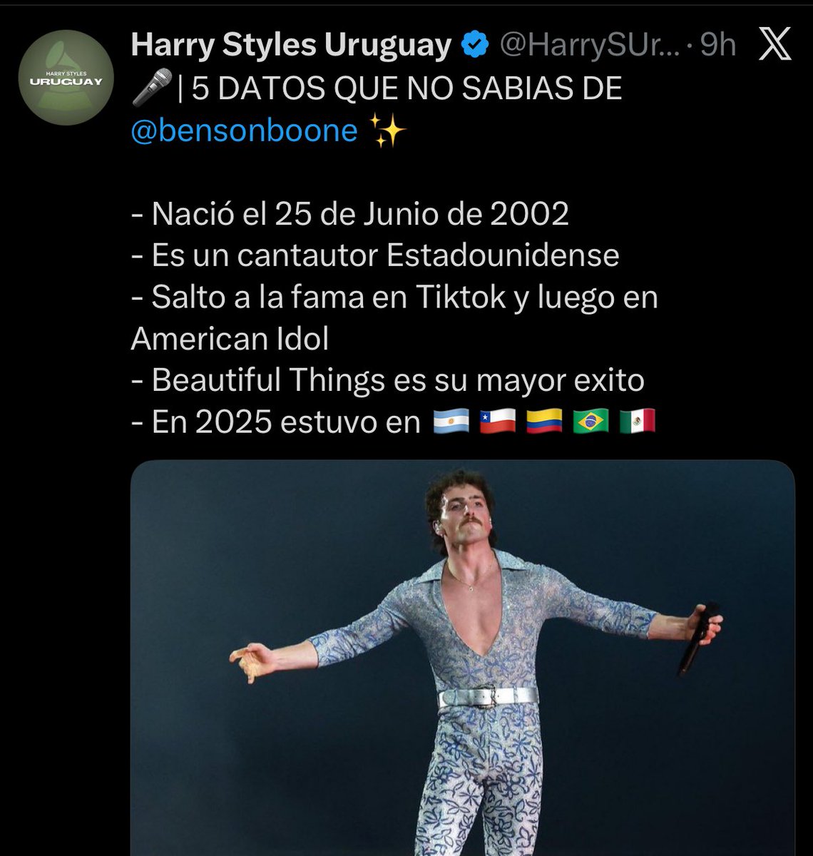 Harry Styles Uruguay tweet media