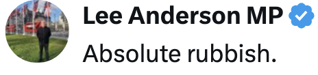 <a href="/LeeAndersonMP_/">Lee Anderson MP</a> I couldn't have said it better myself.
