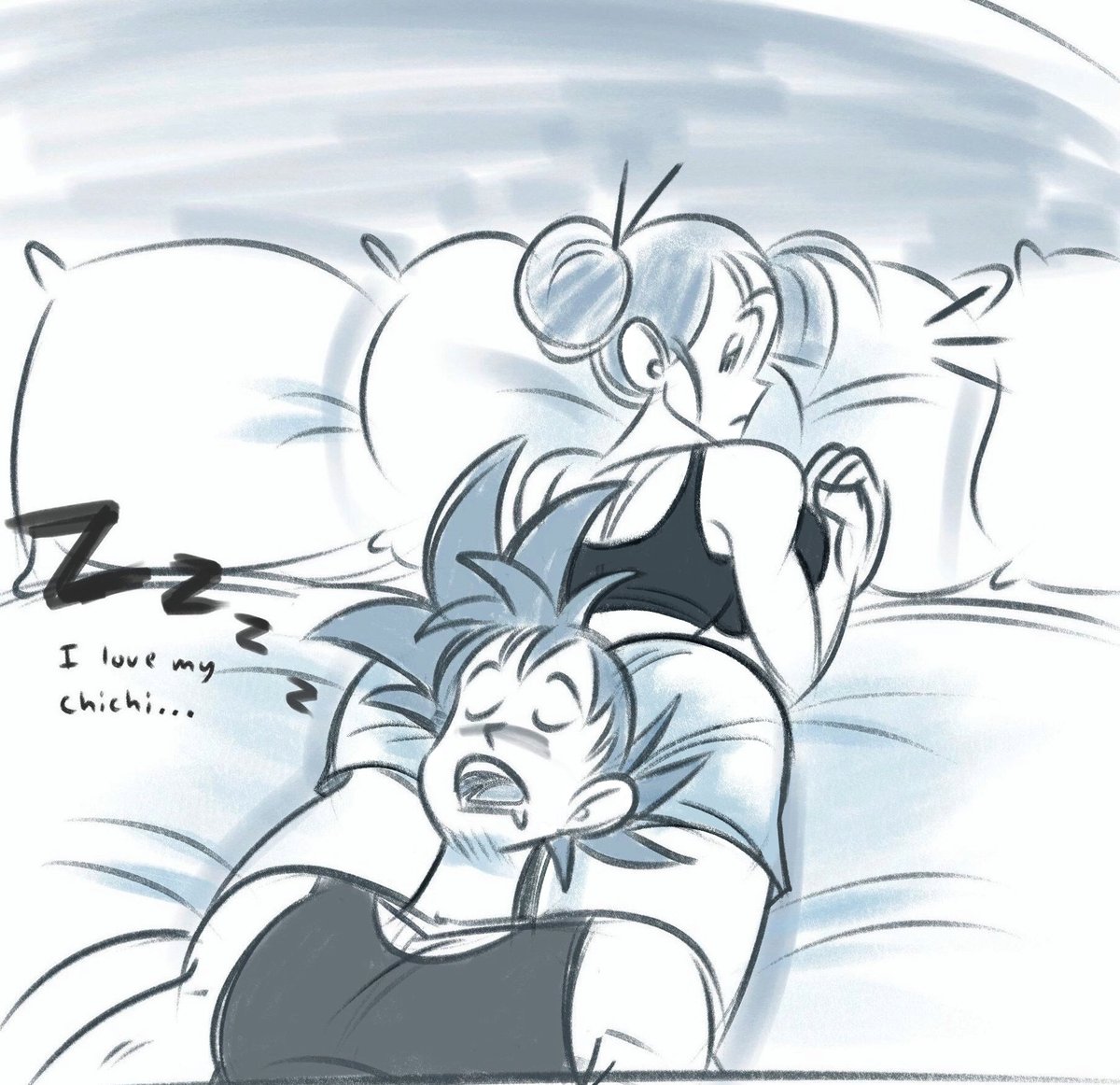 ksandraws57's tweet photo. 😴🍑#Goku #Chichi #悟空 #ドラゴンボール #Dragonball https://t.co/Y7HQvgZKAg