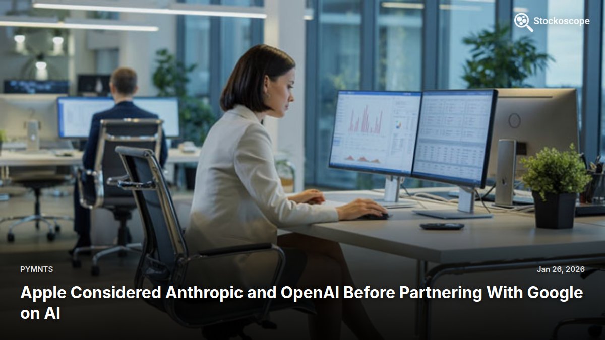 AAPL: Apple Considered Anthropic and OpenAI Before Partnering With Google on AI

pymnts.com/artificial-int…

Not investment advice.

Follow for updates.