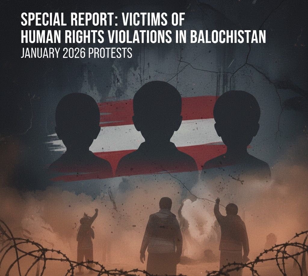 Special Report on the Bloody Crackdown and Systematic Human Rights Violations Against Baloch Citizens during the January 2026 Protests

bhrg.info/en/?p=4628
