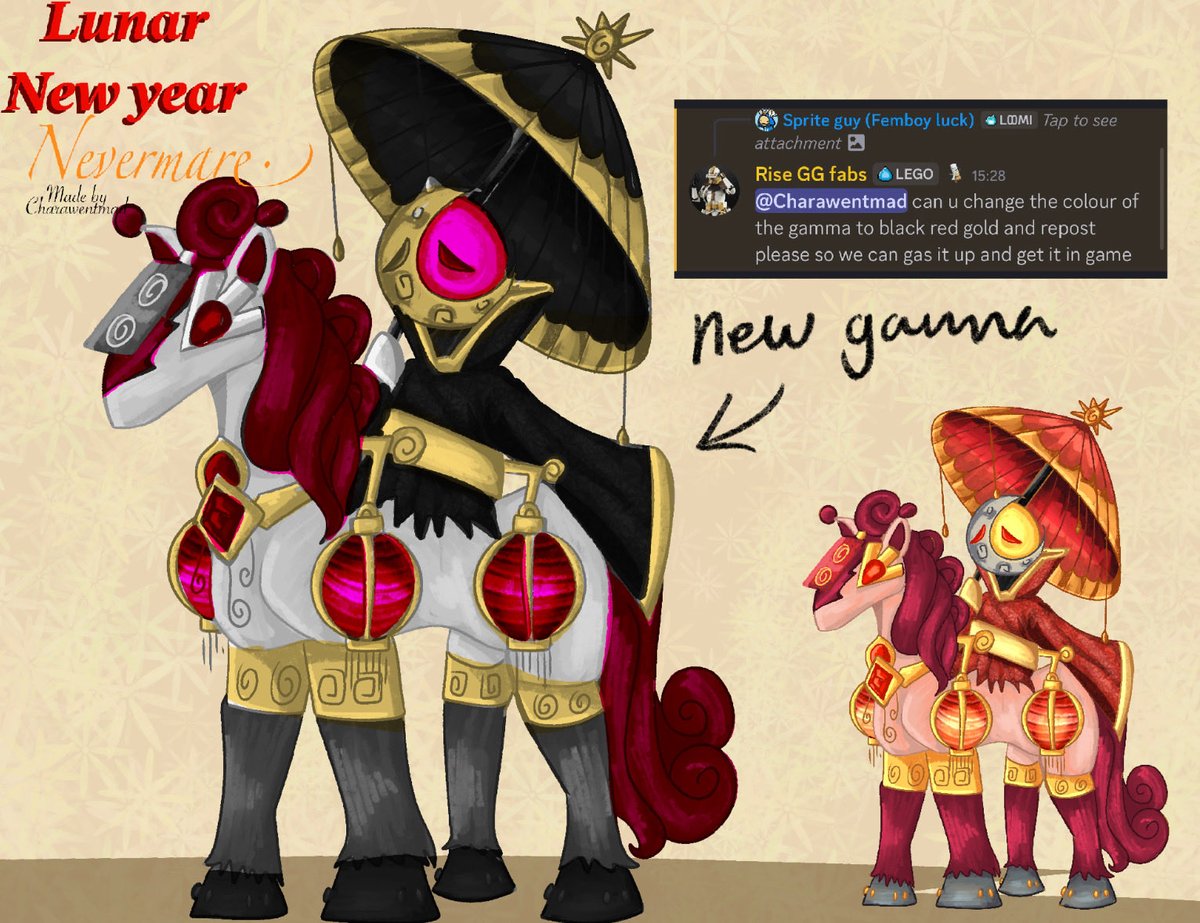 Here’s my final and favorite idea of a gamma for my design on a lny nevermare #loomianlegacyart