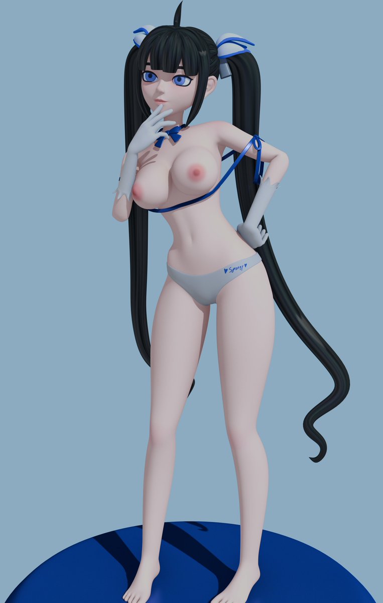 Hestia Collab (NSFW)
<a href="/spngy_1/">spongy</a> drew the pose ref
<a href="/Chris_MotorK/">Chris-MotorK</a> and I streamed making her on youtube! Go check them out!
#blender #hestia #3DModel #nsfwart