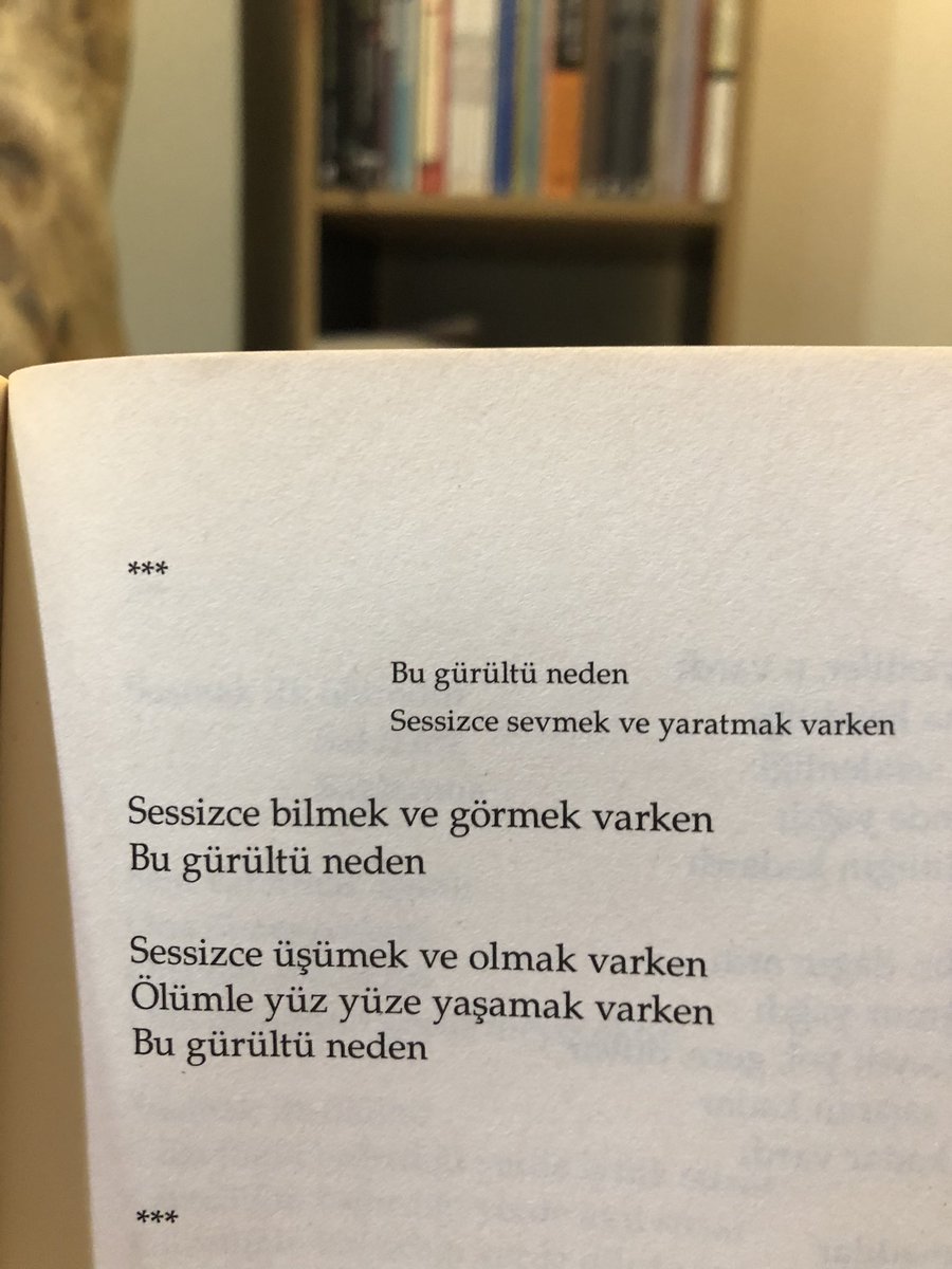 "Sessizce sevmek ve yaratmak varken
Bu gürültü neden" 

Özdemir Asaf'ı ölümünün 45. yılında saygıyla anıyorum.