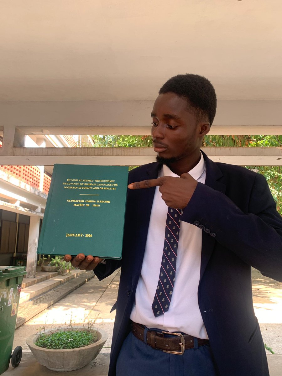 B.A Russian,  University of Ibadan ❤️🤗