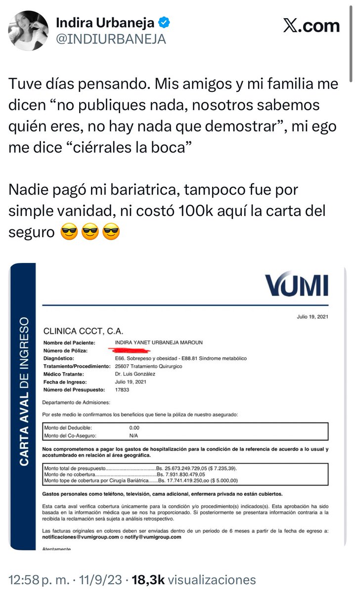 Indira Urbaneja tweet media