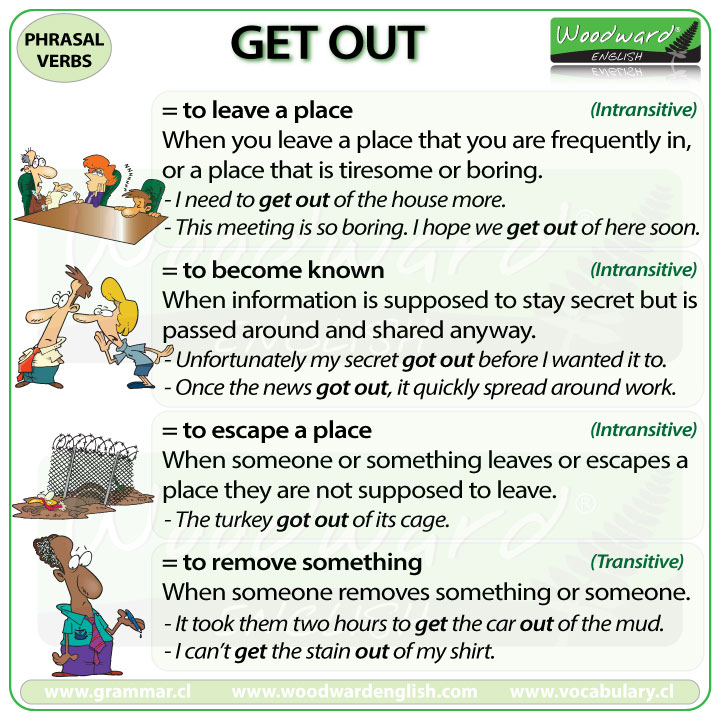 WoodwardEnglish's tweet image. 🟣 GET OUT - English Phrasal Verb 🟣
Do you know the different meanings of the phrasal verb GET OUT?

See our complete lesson including a video explanation here:
woodwardenglish.com/lesson/get-out…

#LearnEnglish #SpeakEnglish #ESOL #PhrasalVerbs
